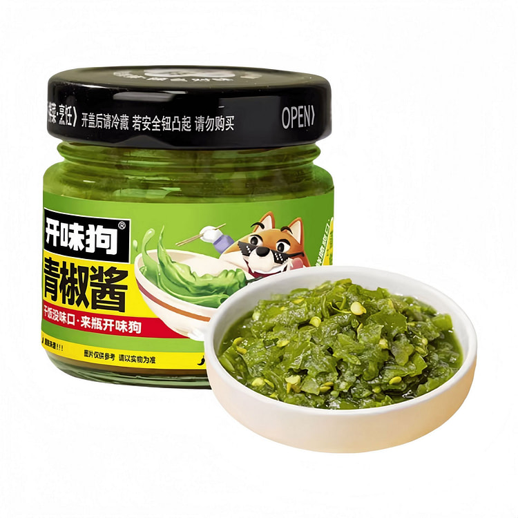 开味狗 青椒酱下饭菜辣椒酱 180g*1瓶 180 克