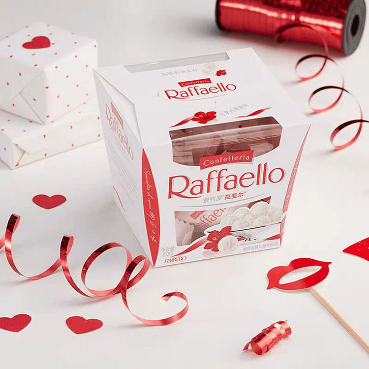 费列罗官方旗舰店拉斐尔椰蓉扁桃仁糖果酥球15粒*2 150 克