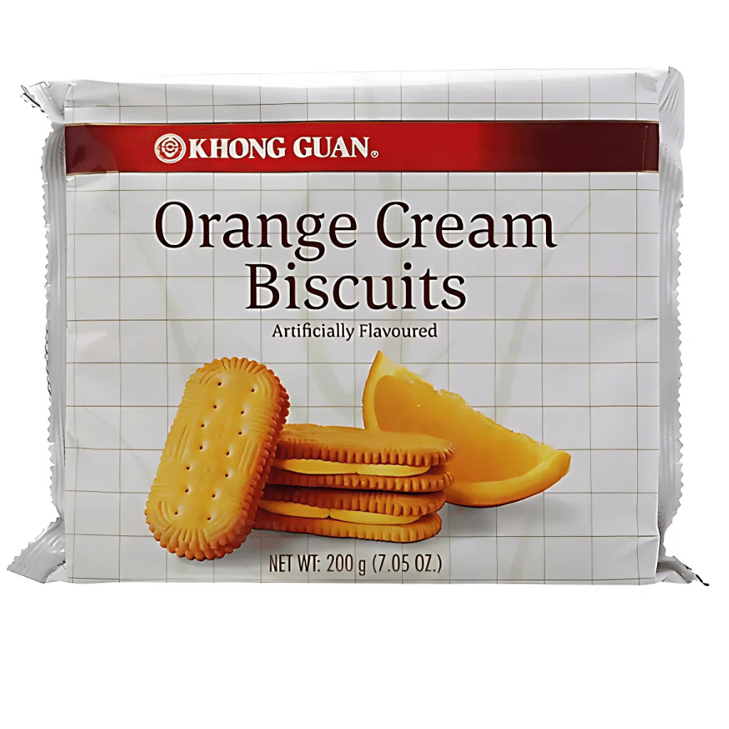 Khong Guan Orange Cream Biscuits 7.05oz 1 each