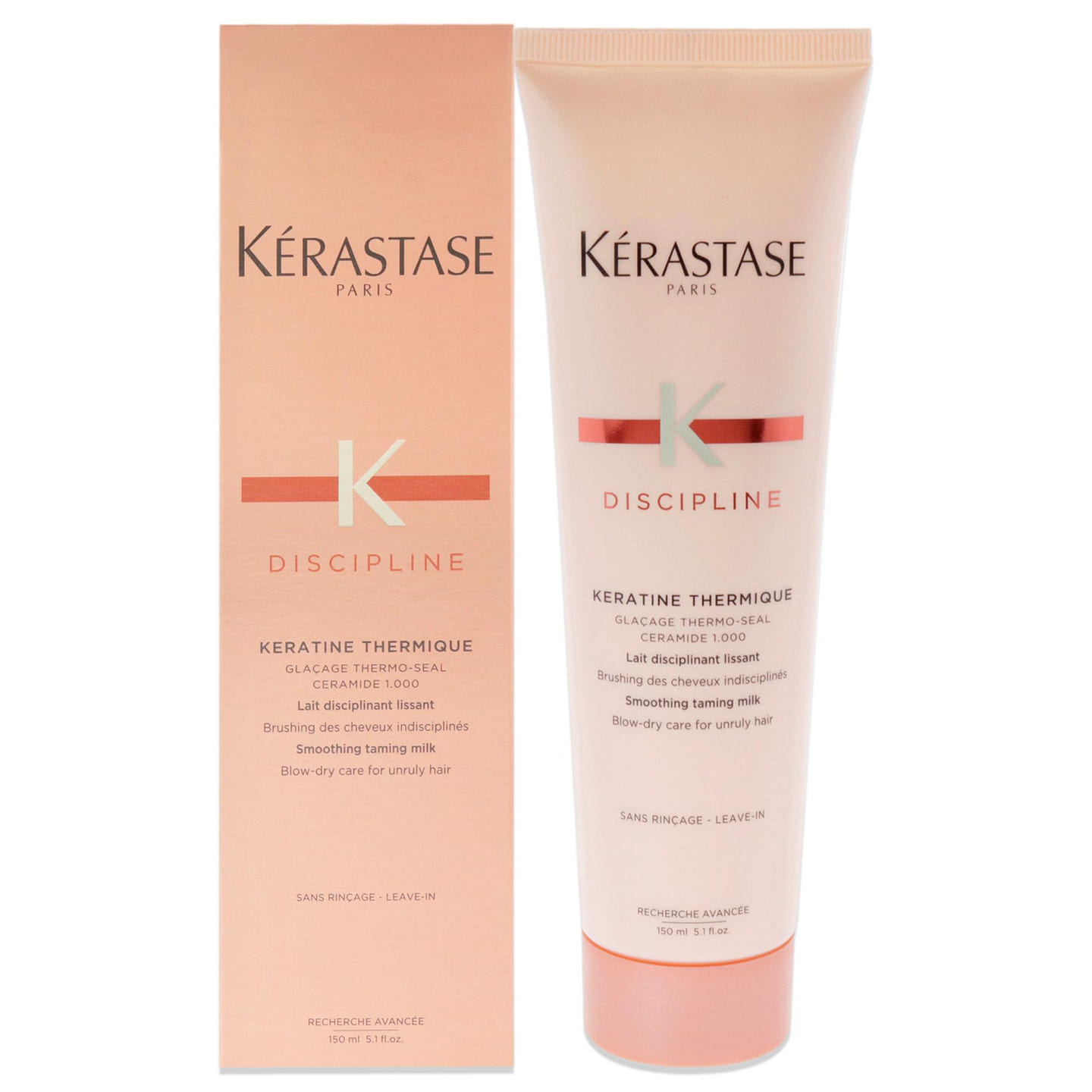 Discipline Keratine Thermique Smoothing Taming Milk Anti-Frizz by Kerastase for Unisex – 5.1 oz Anti-Frizz 1 each