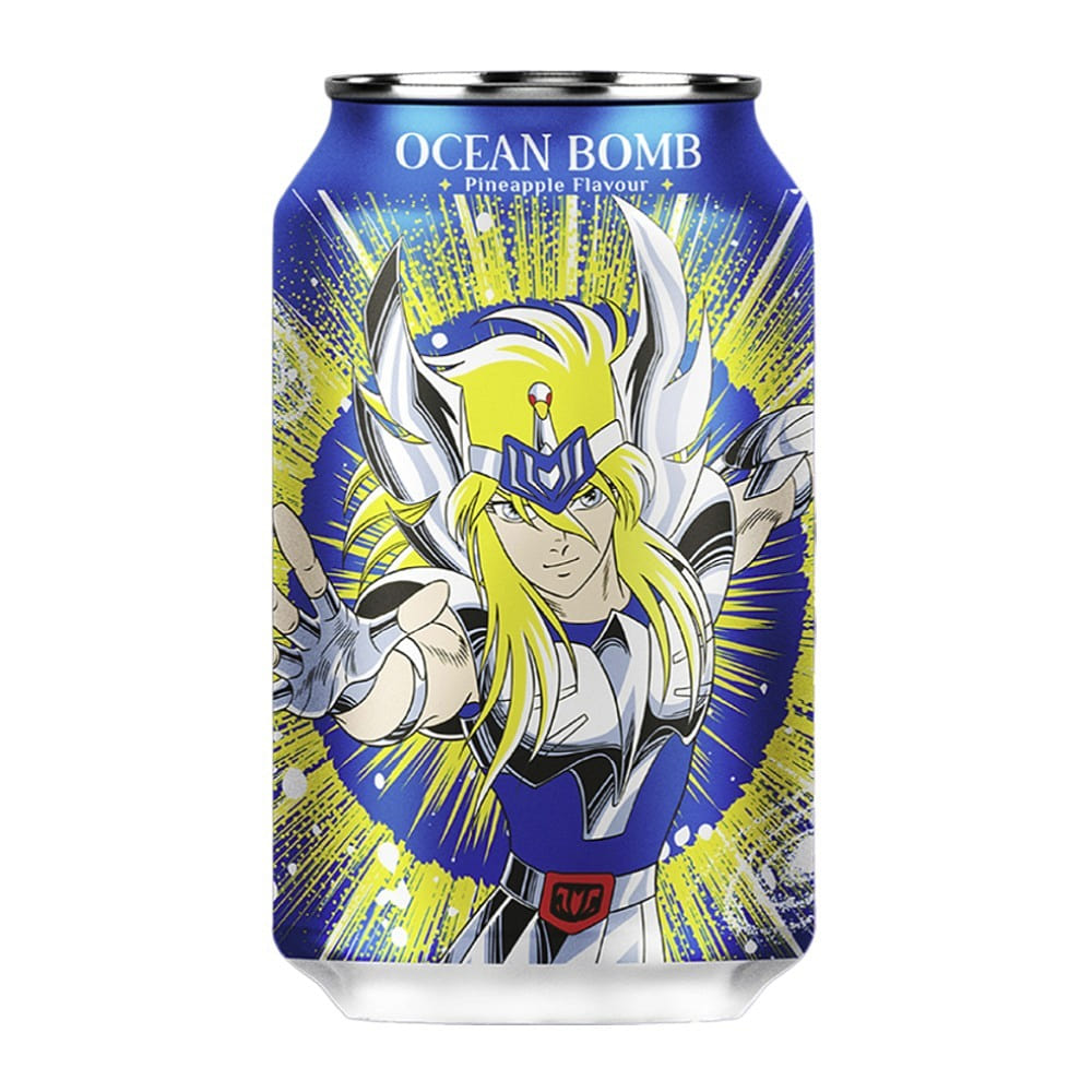 Ocean Bomb Saint Seiya Sparkling Water Pineapple 330 ml