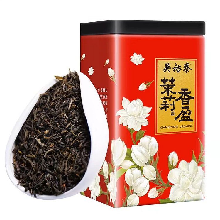 吴裕泰   茶叶伏花六窨香盈茉莉花茶浓香量贩罐装中华老字号  茉莉香盈 180g/罐