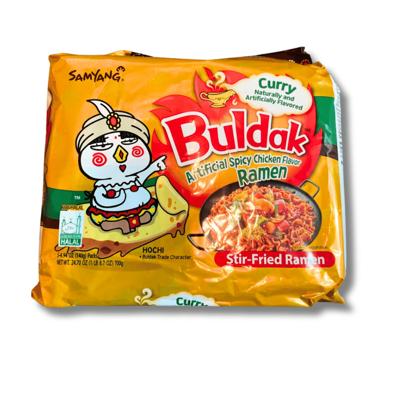 Samyang Buldak Ramen, Hot Chicken Curry Flavor pack of 5 1 each