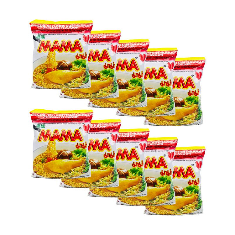 MAMA Noodles 鸡肉方便面，美味泰国风味，10 条装