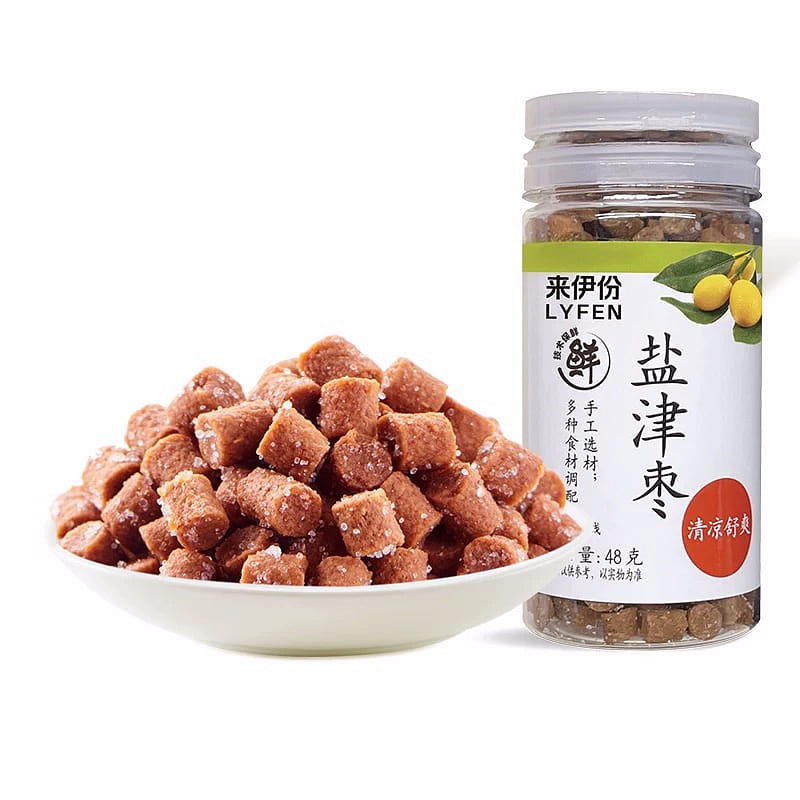 Laiyifen Yanjin Jujube 48g * 2 canned candied fruits leisure nostalgic snacks 96 g