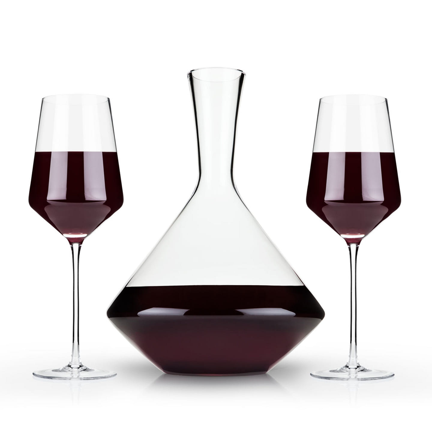 3-Piece Angled Crystal Bordeaux Set by Viski® 16 fl.oz
