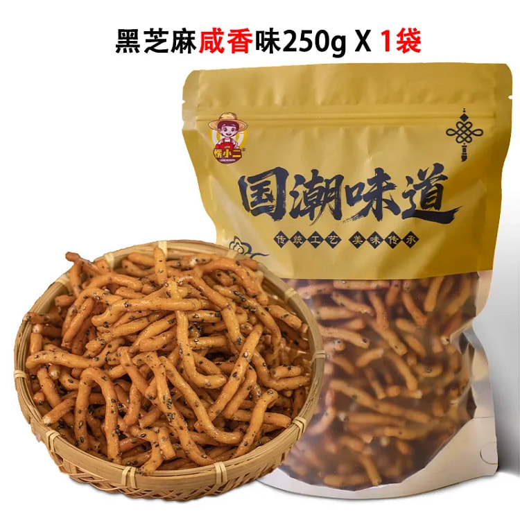 Leng Xiaoer Jingguo Sticks Black Sesame (Salty)1pc 250 g