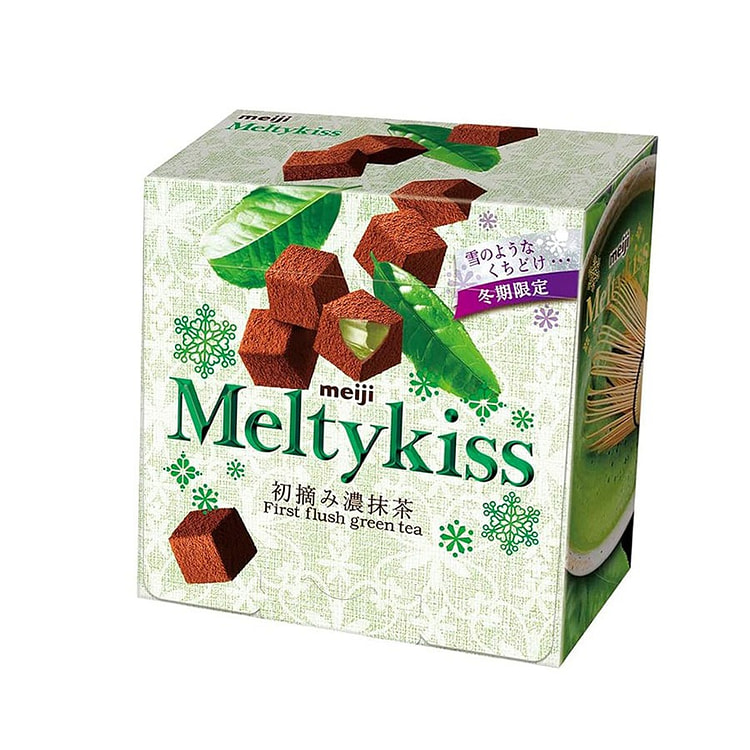 日本直邮 Meiji明治 雪吻 冬季限定 抹茶巧克力53g/
