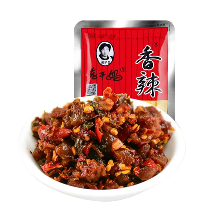 Chili sauce with preserved vegetables, a spicy con 60 g