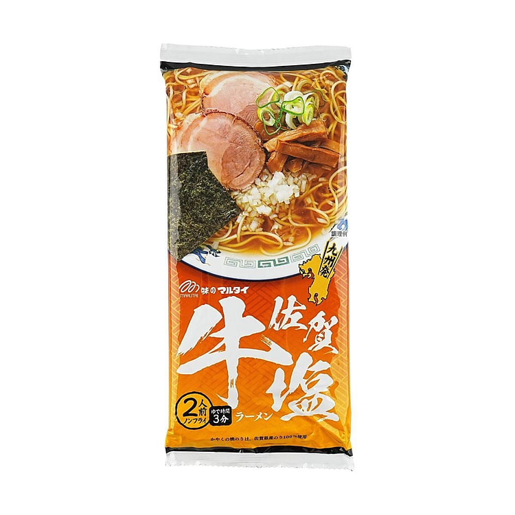 日本MARUTAI 佐贺盐烧紫菜牛骨拉面 2人份