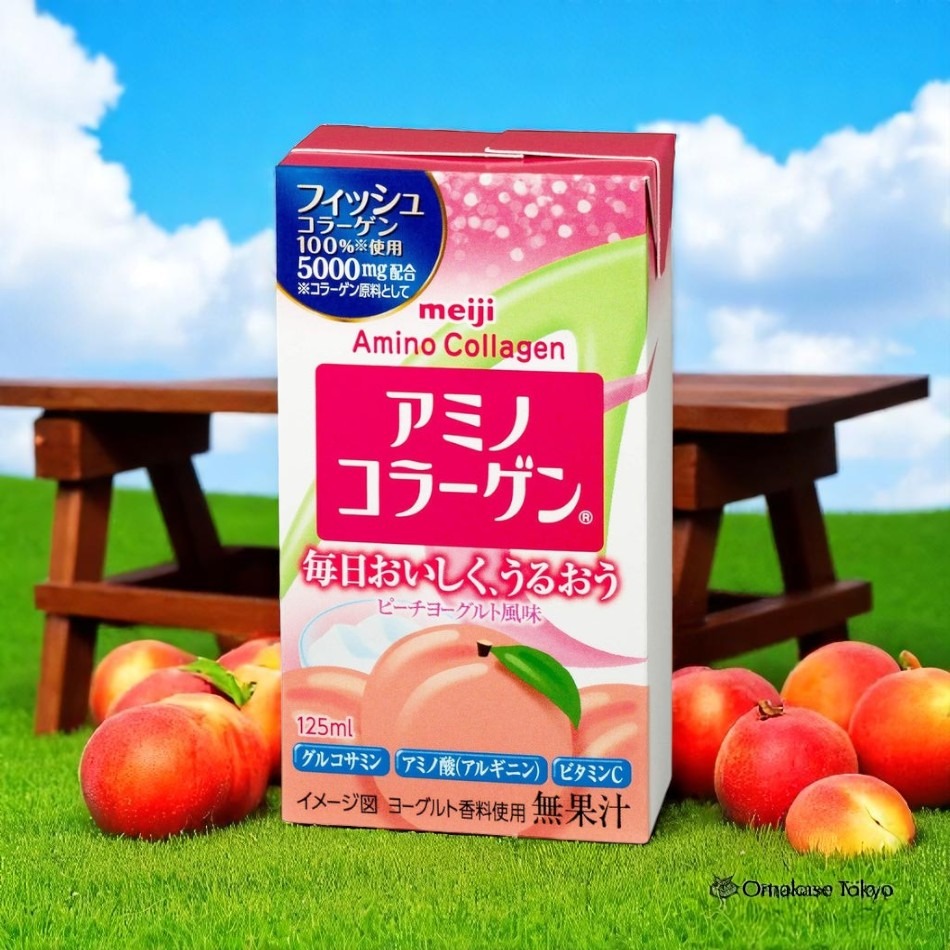 明治氨基酸胶原蛋白饮料桃子酸奶味 24包 3340 克