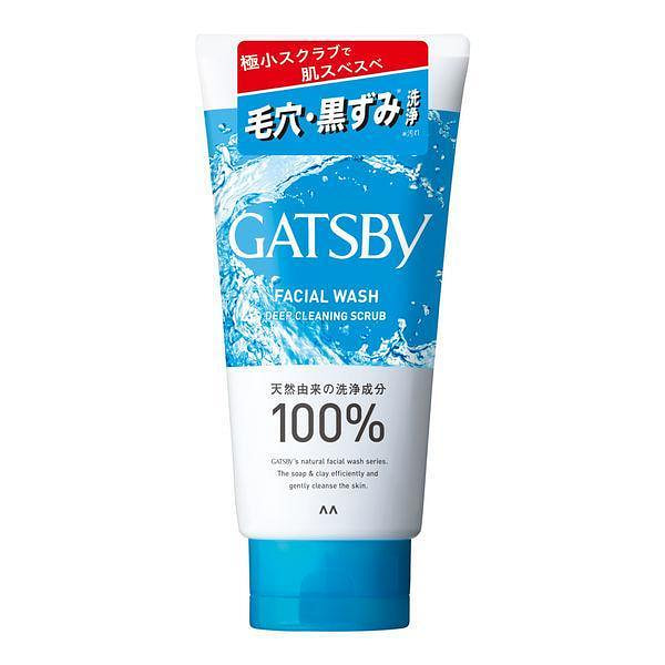 GATSBY Facial Wash Deep Cleaning Scrub Citrus 130g