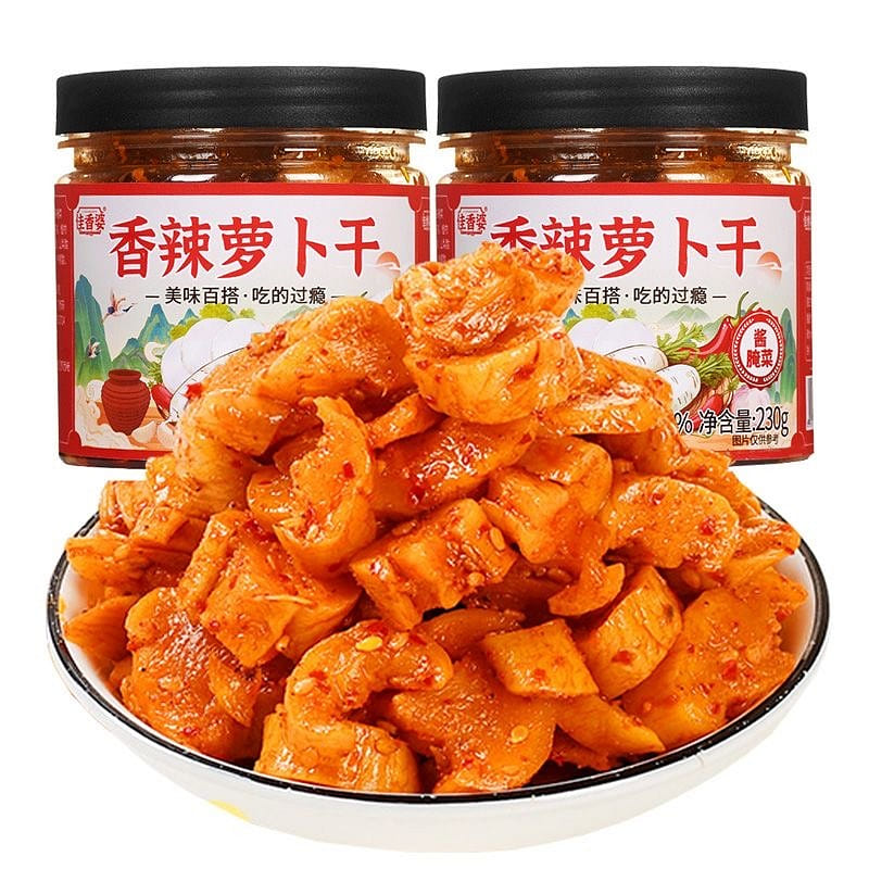 Jiaxiangpo Spicy Pickled Radish Ready-to-Eat Crisp 230 g