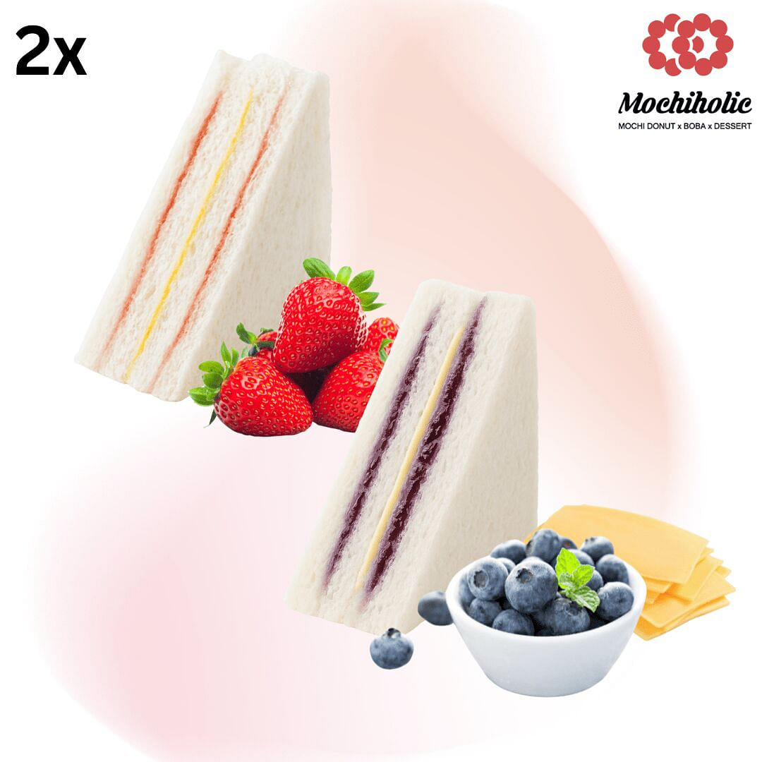 Duo Berry- Milk Cream & Cheese Sandwich Delight 1 each