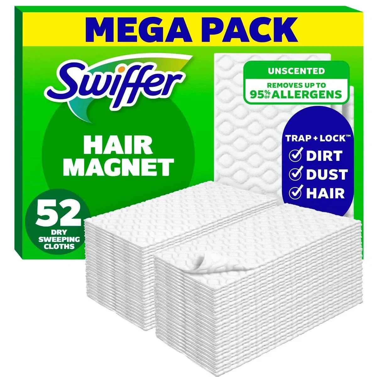 Sweeper Dry Refills Unscented 52 Count 1 box