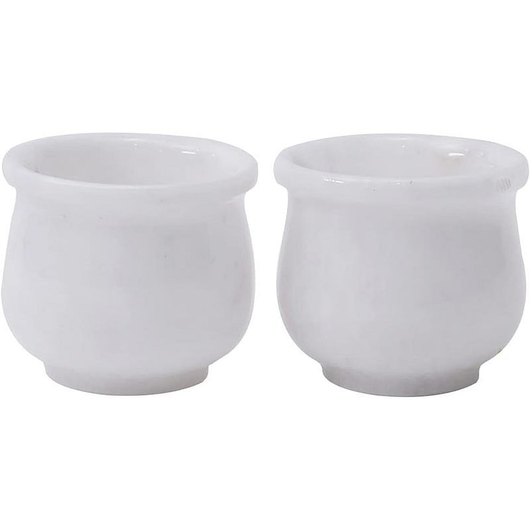 Radicaln Marble Shot Glasses Set of 2, White