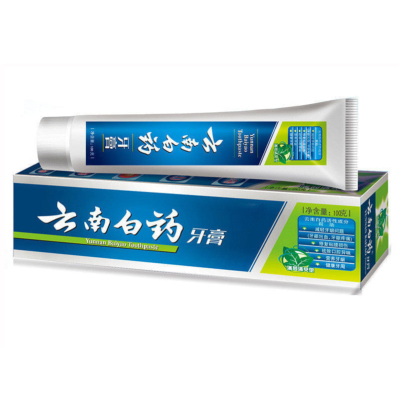 USA Version Yunnan Baiyao Toothpaste 3.5oz Mint Flavor 1 each