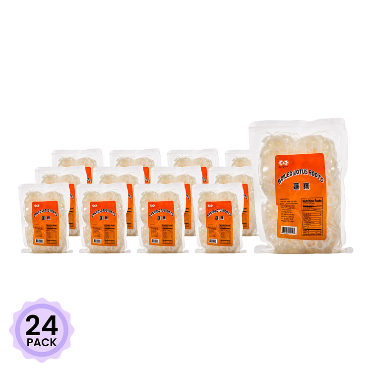 Spring Farm 삶은 연근 슬라이스 300 그램*24 팩