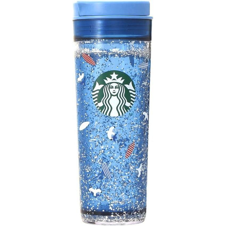 星巴克 海边限定 梦幻海豚不锈钢保温杯473ml