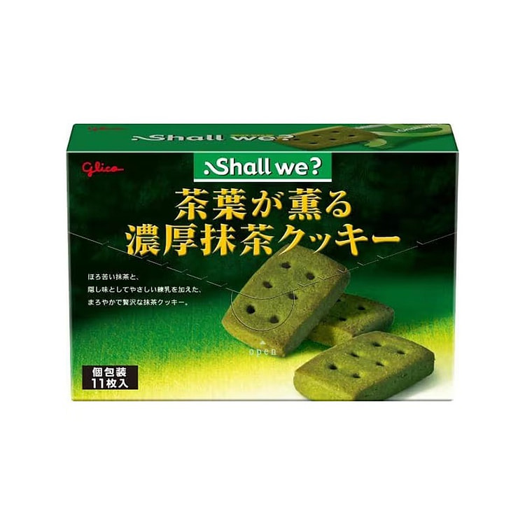 格力高 Glico 浓郁抹茶饼干 11枚
