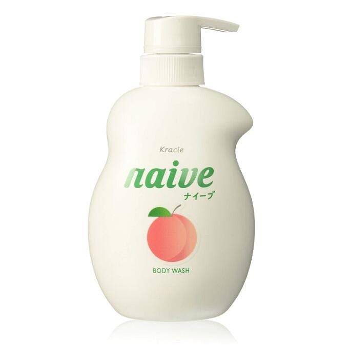 KRACIE Naive Body Pump Soap Peach 17.9 Ounce Peach 1 each
