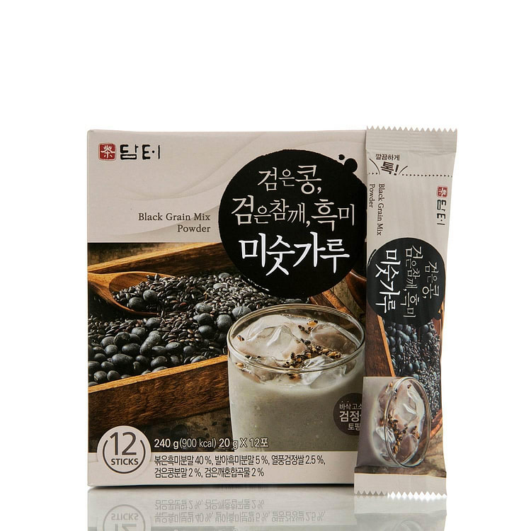 Damtuh 黑谷物混合茶粉 12 件