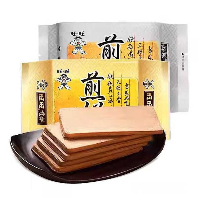 旺旺煎饼原味1袋酥脆点心烘烤饼干休闲零食下午茶 100 克