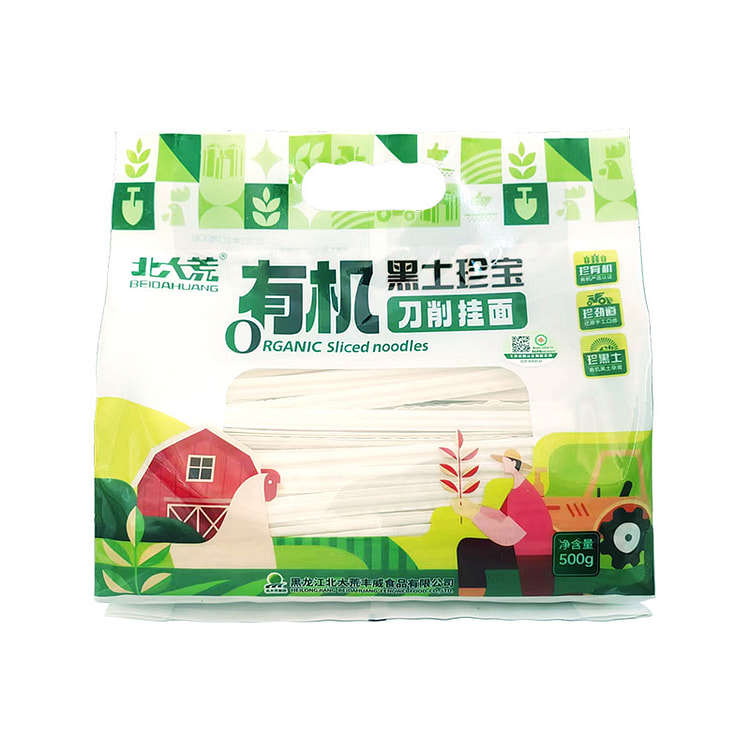 北大荒有机刀削面挂面宽面油泼面500g*1袋