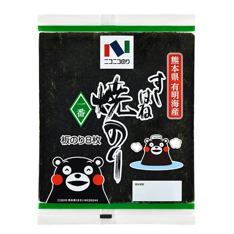 Niko Niko 有明海苔寿司海苔 8 张 产品 1 份