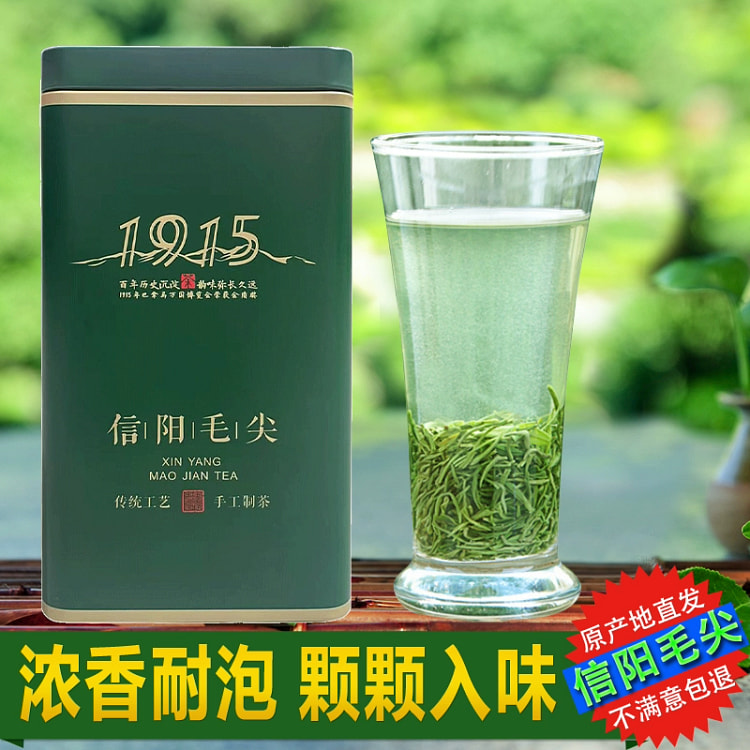 毛尖茶绿茶信阳毛尖2025新茶250g*1罐