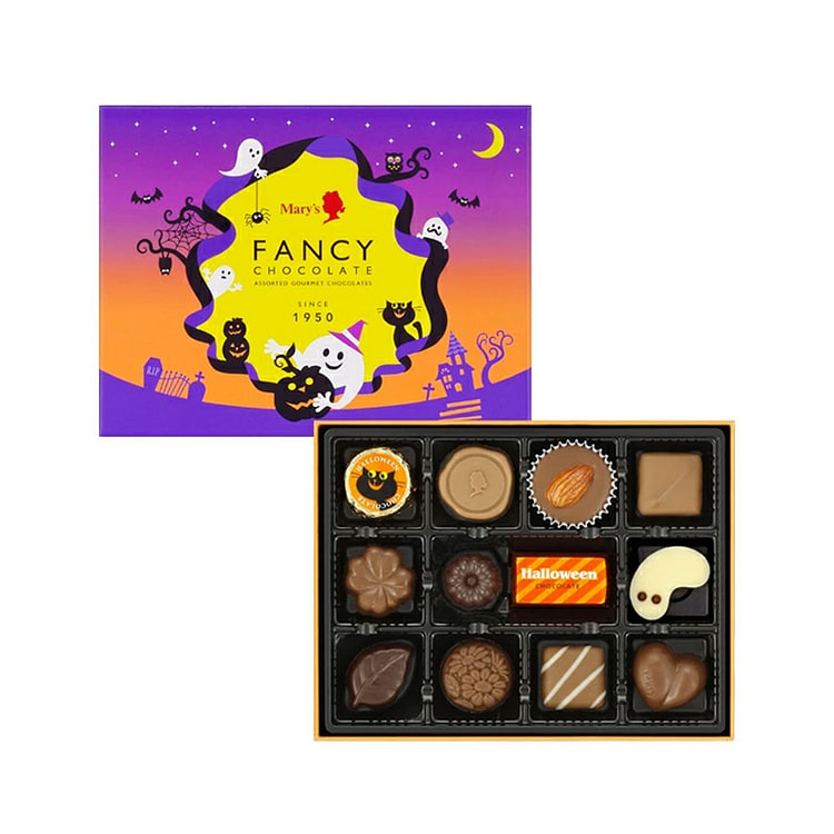 Marys Chocolate Halloween Assorted Chocolates 12pc 1 box