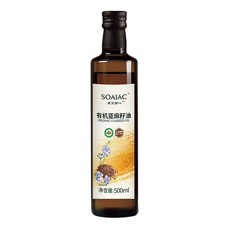 SOAIAC Organic Flaxseed Oil 500ml 1 bottle