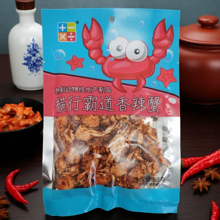 香辣蟹熟制水产制品开袋即食下酒菜 80g*1袋 80 克