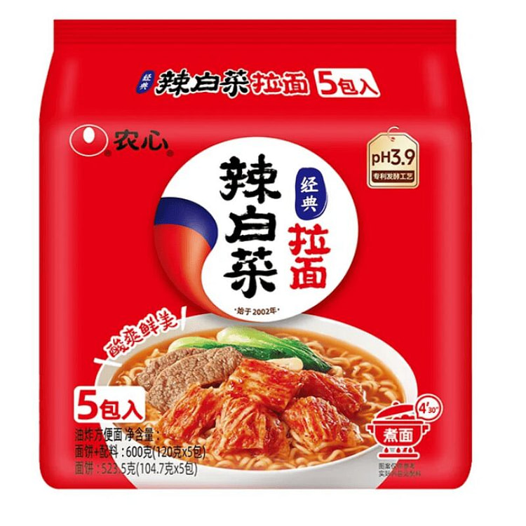 韩国 NONGSHIM农心 辣白菜拉面600g*包 600 克