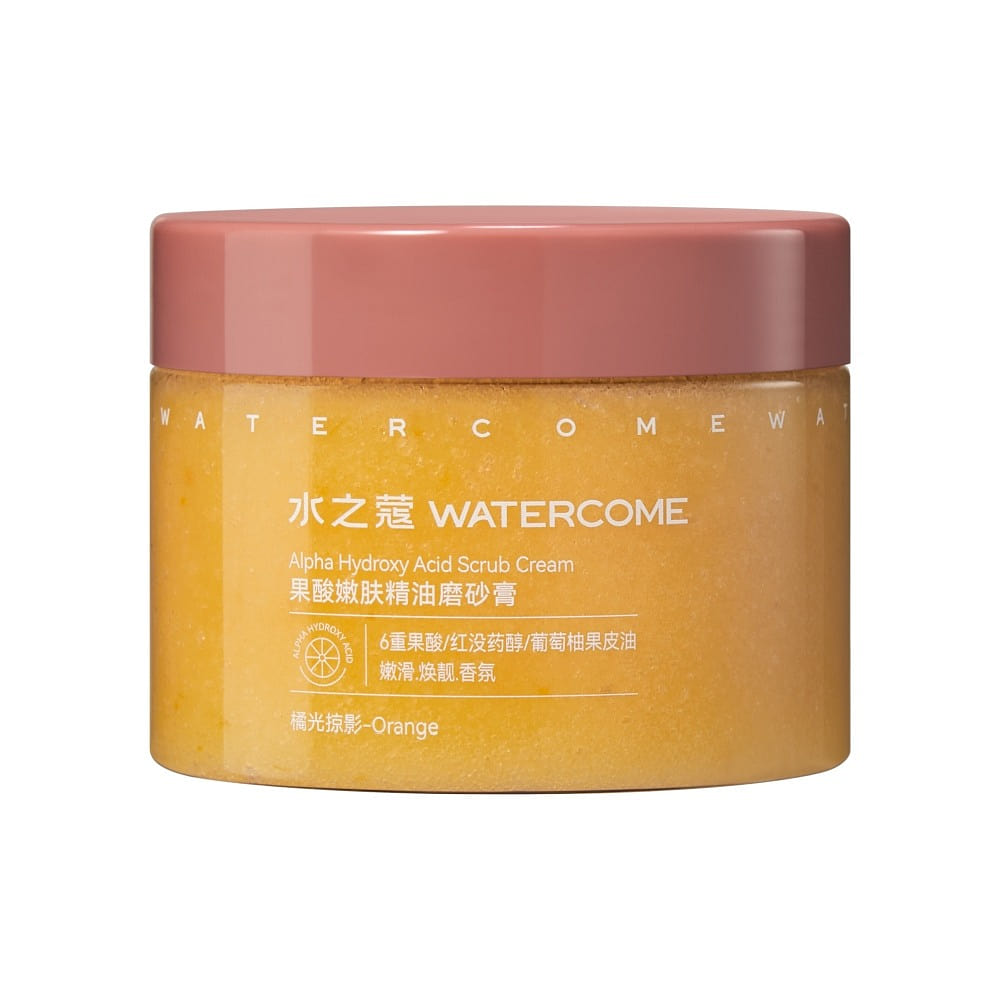 WATERCOME Alpha Hydroxyl Acid Scrub Cream #Orange 180 g