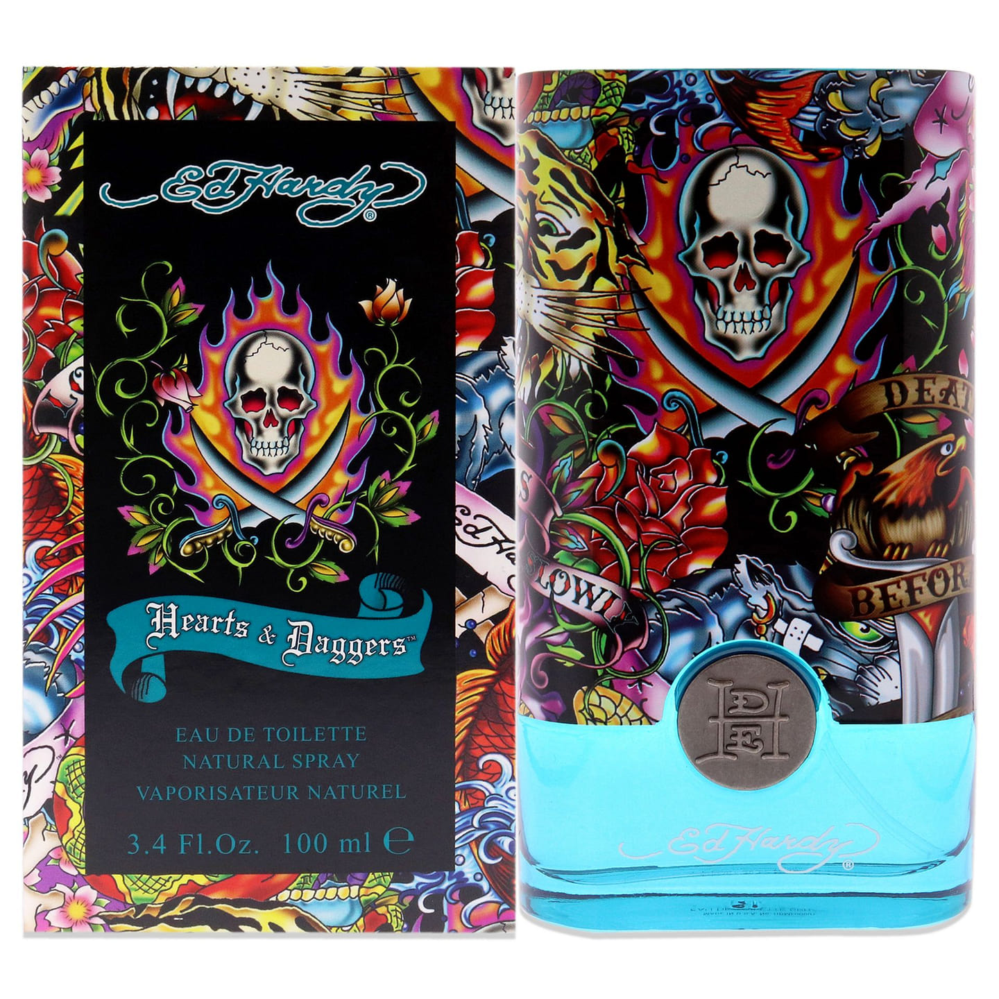 Ed Hardy Hearts and Daggers by Christian Audigier 3.4 oz