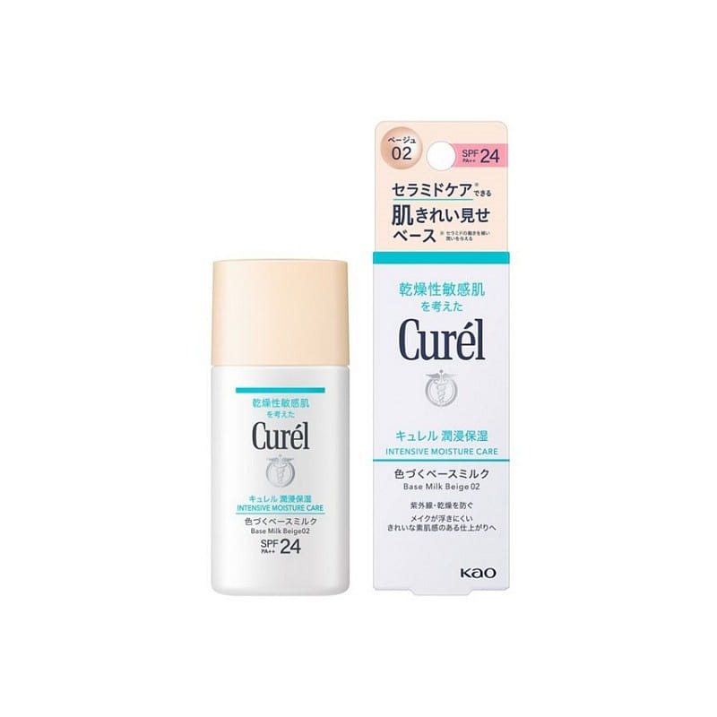 KAO キュレル 潤浸保湿 色づくベースミルク ベージュ 30ml 02 1 個
