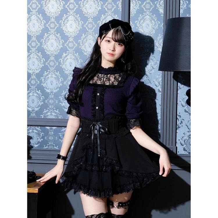 NOEMIE Gothic Tee Purple M