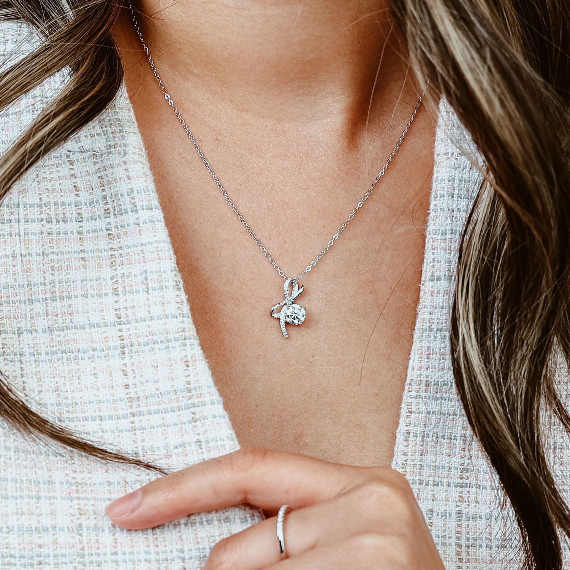 UPFLICK Moissanite Necklace 1 Carat GRA Certified - Weee!