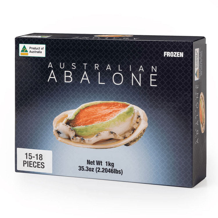 Australian Greenlip Abalone 15-18pcs 1000 g