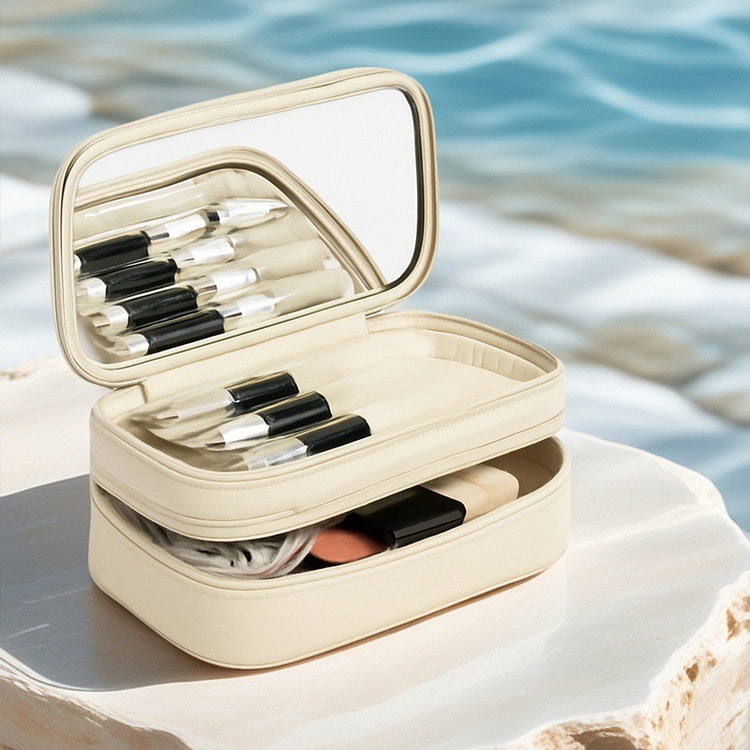 热销化妆包便携证件包旅行小收纳洗漱包 菱格米 1 份