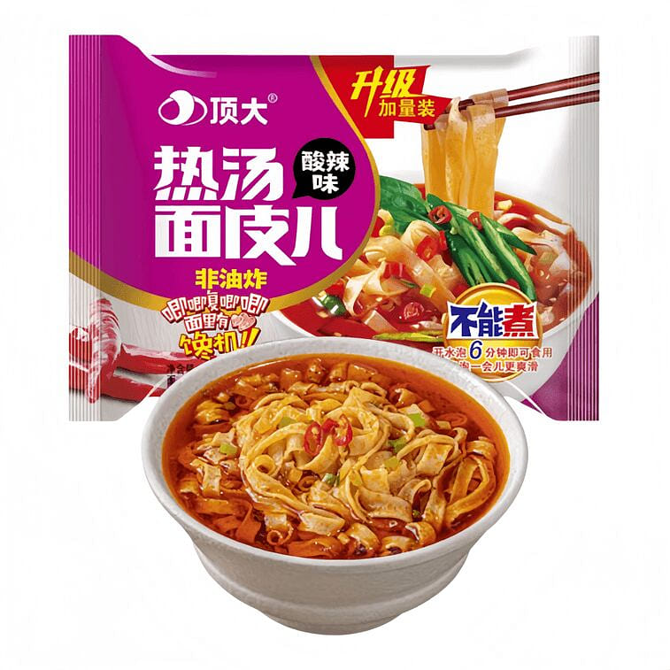 Dingda Mianpi Hot Soup & Sour – 115g x 1 Bag 115 g