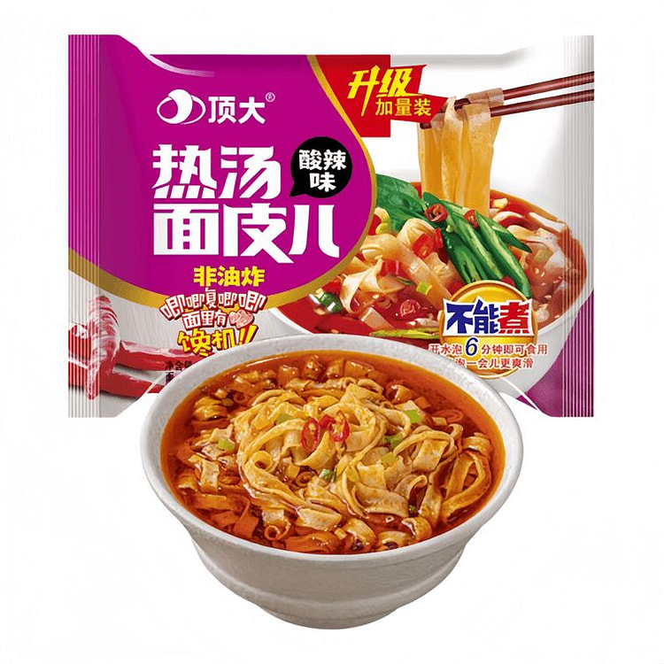 顶大 面皮量贩装热汤面皮酸辣味 115g*1袋 115 克