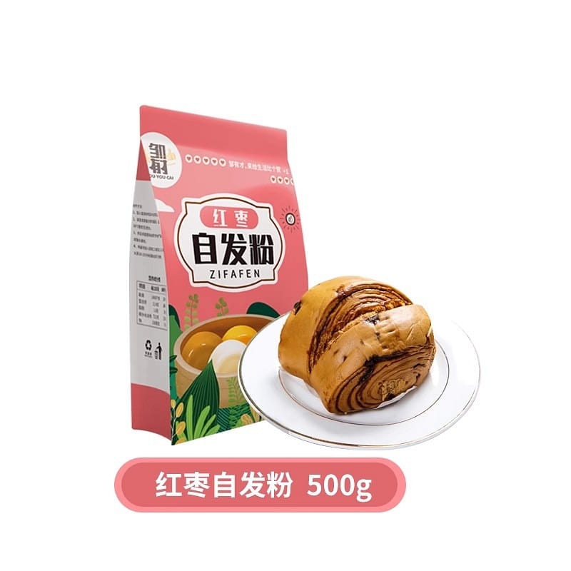 馒头自发粉 家用红糖馒头 低筋杂粮 红枣自发粉1袋 500 克
