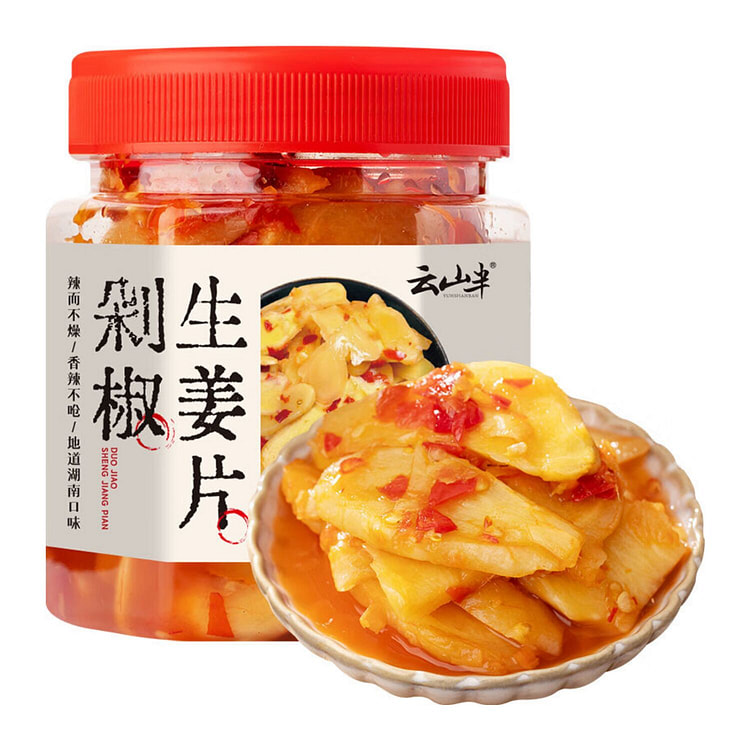 剁椒生姜片 湖南农家特产 香辣腌菜 酱菜 拌饭菜