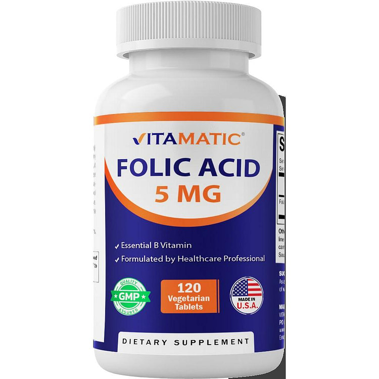 Folic Acid 5mg - 120 Tablets