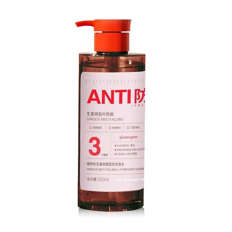 Ginger Shampoo Oil Control Fluffy Anti-Dandruff Anti-Hair Loss Fixing 500ml/bott 500 ml