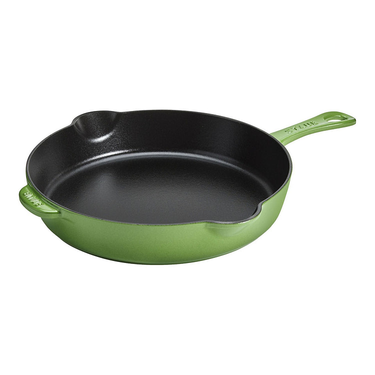 STAUB Cast Iron Skillet 11-inch / Pistachio 1 each