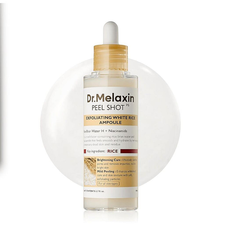 Dr.Melaxin EXFOLIATING WHITE RICE AMPOULE 80ml 1 each