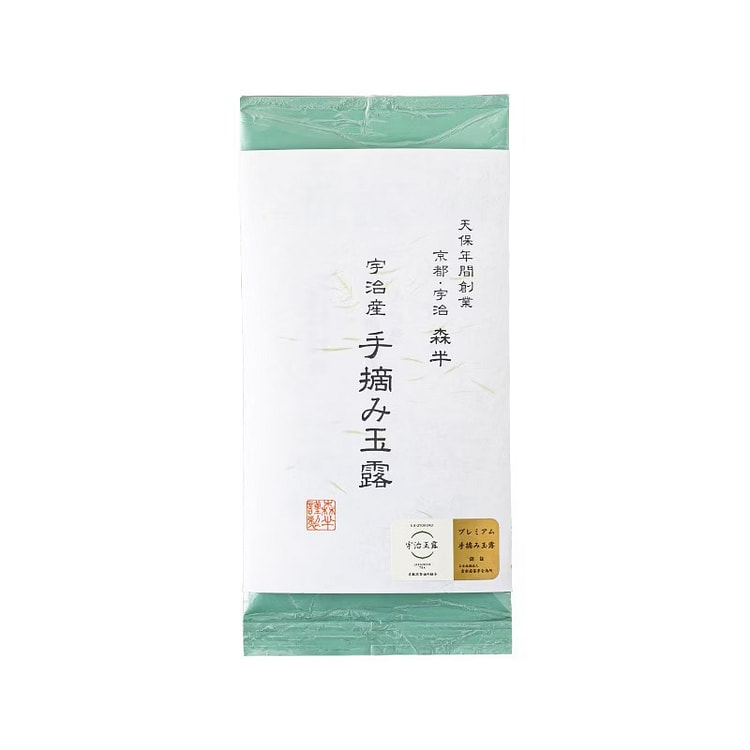 宇治玉露绿茶 日本高级绿茶茶叶 手采玉露 80g 80 克